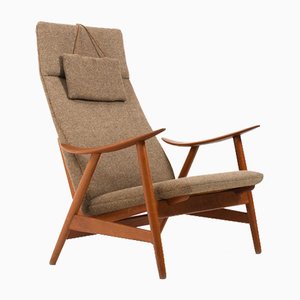 Fauteuil Mid-Century en Teck par Illum Wikkelsø pour Søren Willadsen Møbelfabrik