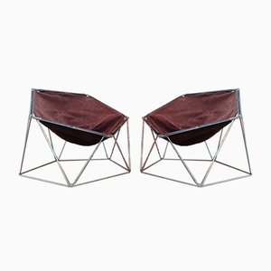 Penta Chairs by Jean-Paul Barray for Bofinger, Set of 2