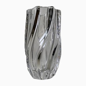 Twisted Art Glass Vase by Anna Ehrner for Kosta Boda, 1980s