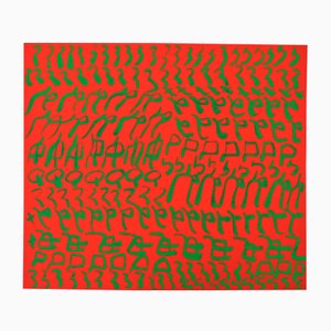 Carla Accardi, Rot und Grün, 1986, 7-farbiger Siebdruck auf Karton