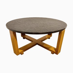 Round Brutalist Coffee Table, 1960s