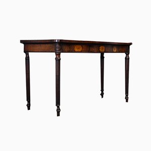 George III Mahogany Serpentine Side and Serving Table