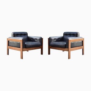 Leather Lounge Chairs from Asko, Set of 2