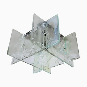 Wandleuchte oder Wandleuchte aus Irisierendem Glas von Mazzega, Italien, 1960er