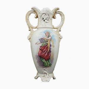 Hand-Painted Lady Vase from Royal Dux