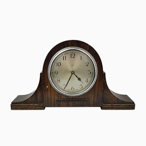 Vintage 8 Day Oak Mantle Clock