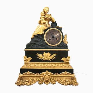 French Fireplace Clock, Late 19th or Early 20th Century