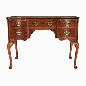 Queen Anne Style Walnut Serpentine Desk