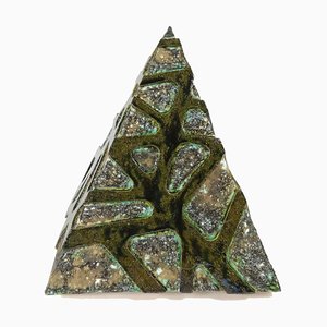 Ceramic Pyramid #2 Sculpture by Fulgeri Marco, 2021