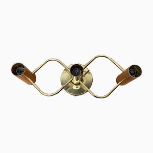 Lampada da soffitto Space Age vintage di Gaetano Sciolari per Leola, Germania, anni '70