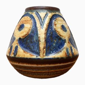 Vintage Danish Stoneware Vase by Noomi & Finne for Søholm