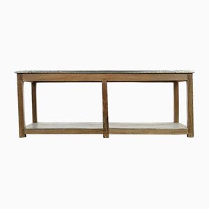 Zinc Tray Wooden Table