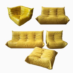 Togo Living Room Set by Michel Ducaroy for Ligne Roset, Set of 5