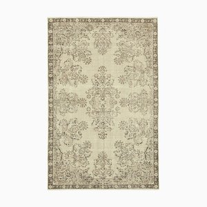 Beige Turkish Vintage Area Rug