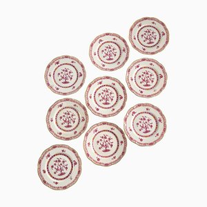 Platos de porcelana de Theodore Haviland. Juego de 9