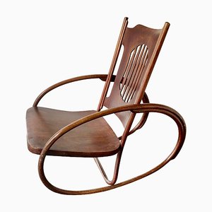 Children's Rocking Chair from Jacob & Josef Kohn, Austria, Early 1900s