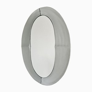 Grand Miroir en Fonte d'Aluminium par Lorenzo Burchiellaro