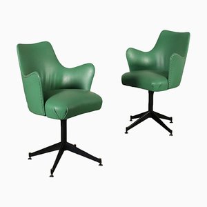 Swivel Chairs, 1950s, Set of 2