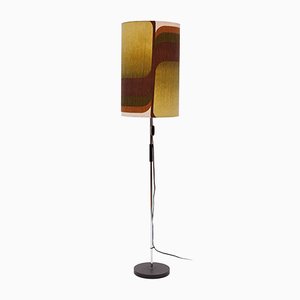 Floor Lamp with Fabric Lampshade, 1970s