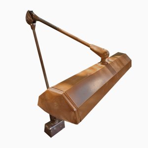 Brown Desk Lamp with Floating Arm from Dazor, USA, 1960s
