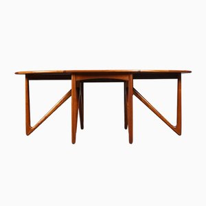 Danish Teak Gateleg Dining Table by Kurt Østervig for Jason Møbler, 1950s