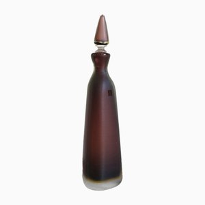 Bouteille Incisi en Verre Murano de Venini, Italie, 1980s