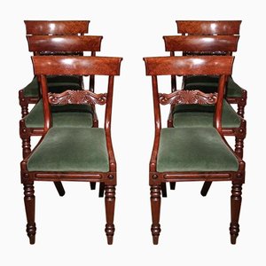 Antique Regency Dining Chairs, Set of 6