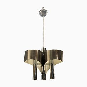 Mid-Century Chrome Pendant Lamp, 1960s