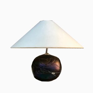 Swedish Colored Art Glass Table Lamp by Bertil Vallien for Kosta Boda, 1970s