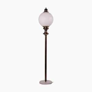 Lamp in Brass, Glass & Marble, Italy, 1950s