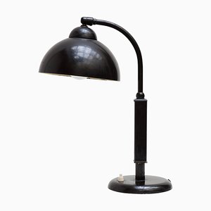 Bauhaus Black Desk Lamp by Christian Dell for Kaiser, 1930s