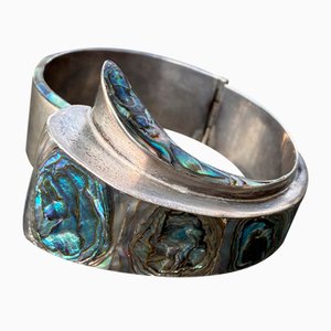 Bracciale MCM Taxco vintage in argento sterling e abalone di EAC