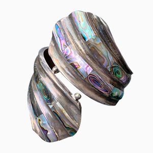 Bracciale MCM Taxco vintage in argento sterling e abalone di EAC
