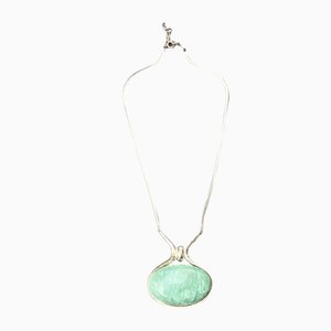 Vintage Amazonite Sterling Silber Necklace