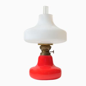 Red Oline Oil Table Lamp from Fog & Mørup, 1960s