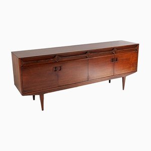 Mid-Century Long Sideboard in Brazilian Rosewood by Alfred Cox