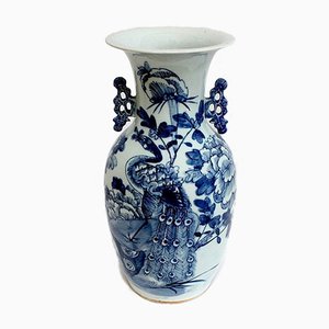 Jarrón chino de porcelana, siglo XIX