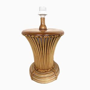 Mid-Century Italian Bamboo Table Lamp, 1970s