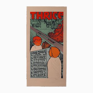 Dekoratives amerikanisches Thrice Concert Tour Poster und Kunstdruck, 2007