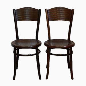 Antike Bugholz Stühle von Fischel, 1910er, 2er Set