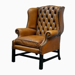 Chesterfield Wingback Armchair, England, 1960s