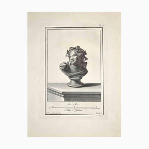 Carlo Nolli, Ancient Roman Bust, Original Etching, Late 18th-Century