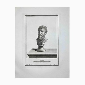 Francesco Cepparoli, Ancient Roman Bust, Etching, Late 18th-Century