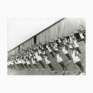 Inconnu, Séance d'Entraînement Physique, Photographie Noir & Blanc, 1930s