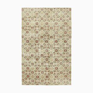 Alfombra turca vintage en beige