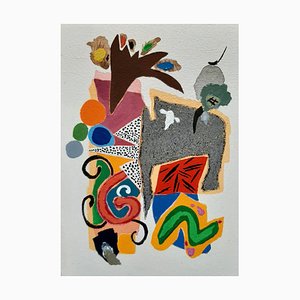 Arte abstracto contemporáneo francés de Daniel Cayo, Sin título No.1, 2021