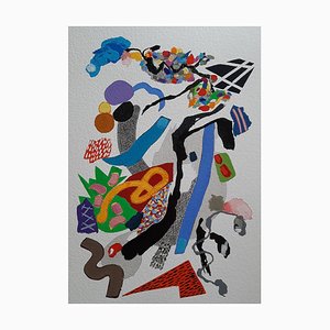 Arte abstracto contemporáneo francés de Daniel Cayo, Sin título No 10, 2021