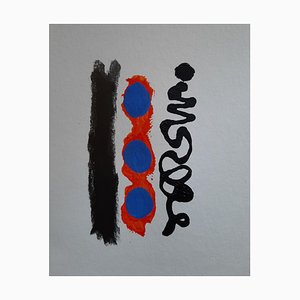 Arte abstracto contemporáneo francés de Daniel Cayo, Sin título No 7, 2021