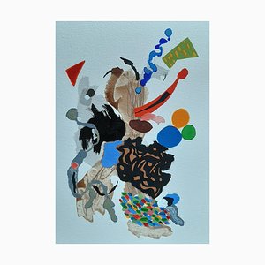 Arte abstracto francés contemporáneo de Daniel Cayo, Sin título No.13, 2021