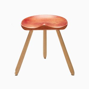 Taburete de ordeño trípode, Dinamarca, años 60